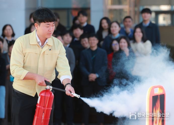 전북교육청, 2024년 청사 화재대피 훈련 실시