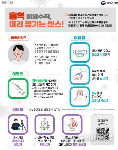 남원시 여름철 해외여행 홍역 감염 주의!