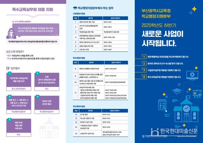 2025학년도 하반기 사업 홍보 리플릿