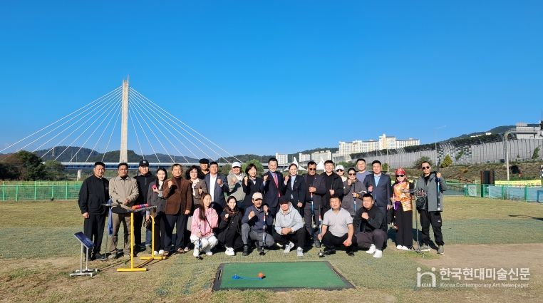 몽골 헹티 아이막 도지사 일행 파크골프장 방문