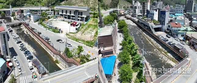 사북 시가지 경관데크로드 조성사업 조감도