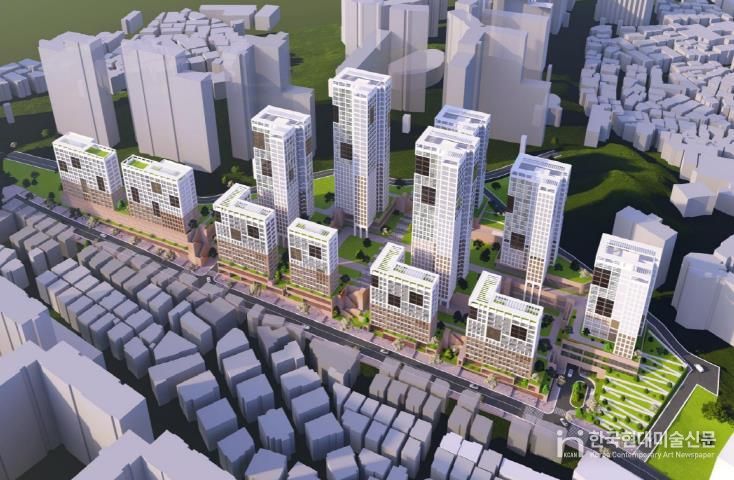 노량진동 221-24번지 일대 모아타운 조감도