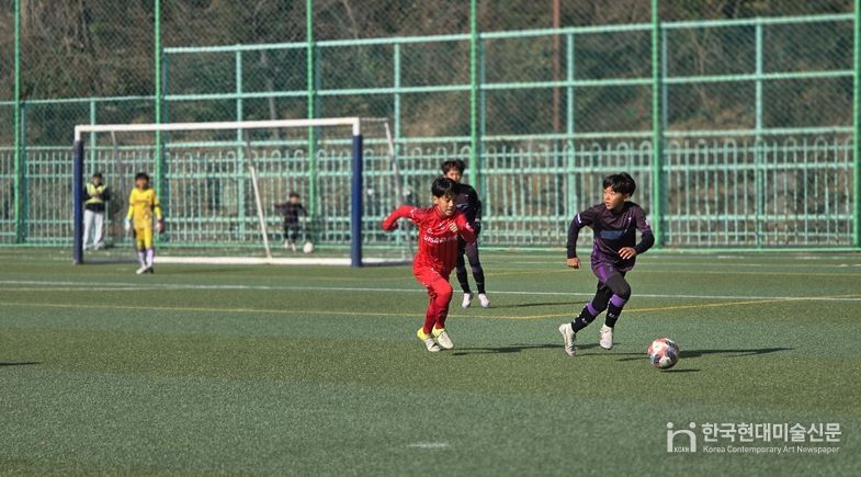 지난해 유소년 축구 스토브리그 경기 모습