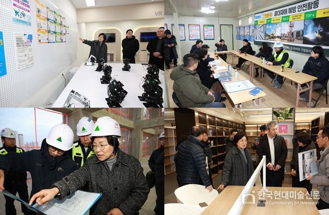 왼쪽 위부터 시계방향으로 온빛, 국립한국문학관, 구립응암정보도서관, 삼표에너지 본사 모습