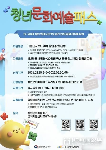 의왕시‘청년문화예술패스’지급