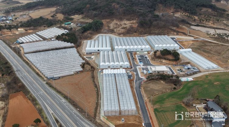 고창군 스마트팜 전경 드론사진