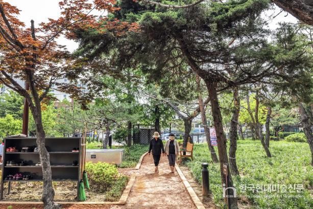 장안근린공원 황톳길