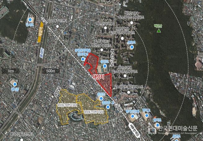 위치도(서울시 은평구 응암동 675번지 일대)