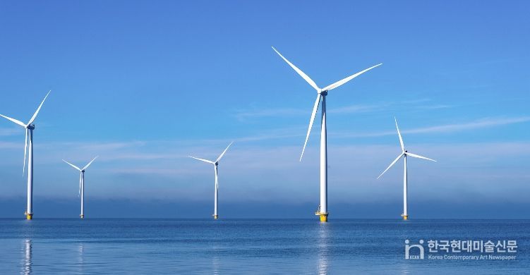 해상풍력 단지 조감도