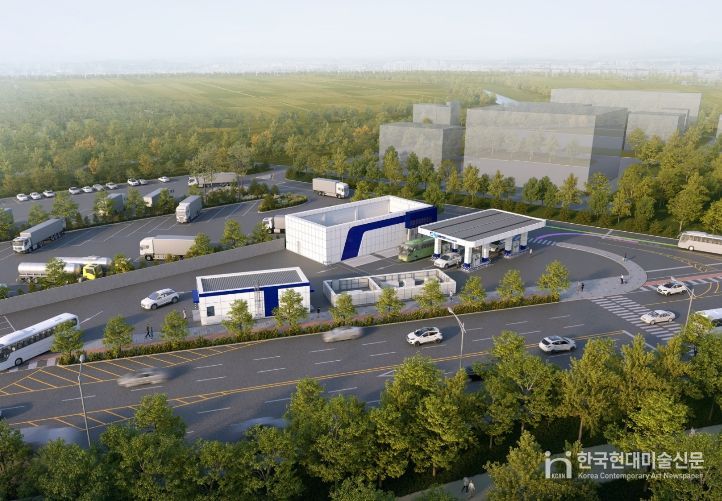 시내버스 공영차고지 내 수소충전소 착공