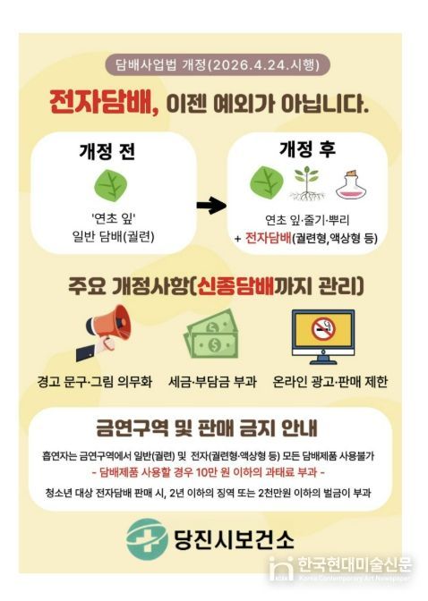 담배사업법 개정 안내문