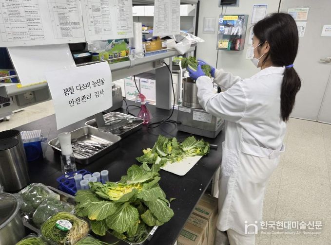 충북보건환경연구원, 봄철 다소비 농산물 검사결과 '안전'