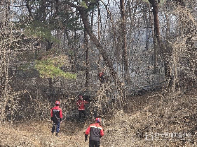 산불 진화 현장