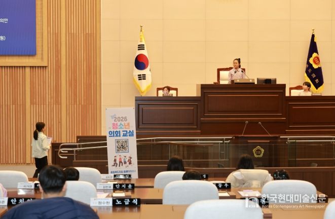 청주 사천초등학교 학생들 1일 도의원 의정체험