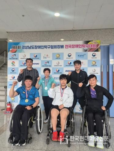 장수군 장애인탁구단, 전국대회서 금1·은2 쾌거